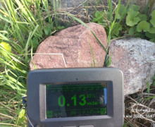 В Гурьевском районе на дачном участке обнаружили радиоактивные гранитные валуны