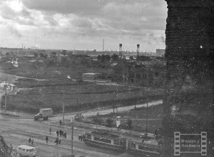 Панорама центра Калининграда с Королевского замка в 1960-х