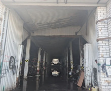 В Полесске ликвидировали возгорание в гараже