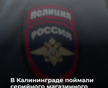 В Калининграде полиция задержала подозреваемого в серии краж из магазинов