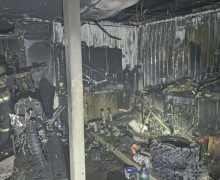 Пожар в магазине мототехники на Дадаева ликвидирован