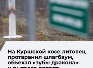 Житель Литвы попытался незаконно пересечь границу под Калининградом