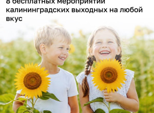 Бесплатные события в Калининградской области на 15 и 16 августа