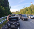 На Приморском кольце произошло массовое столкновение автомобилей