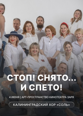4 июня хор «Соль» приглашает на концерт «Стоп! Снято… и спето!»