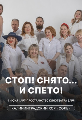 4 июня хор «Соль» приглашает на концерт «Стоп! Снято… и спето!»