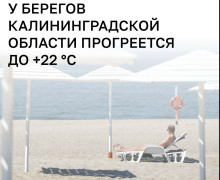 Балтийское море у побережья Калининградской области прогреется в ближайшие дни