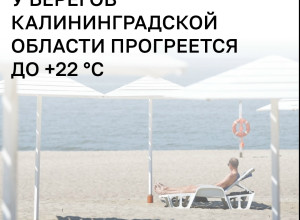 Балтийское море у побережья Калининградской области прогреется в ближайшие дни