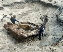 На Балтийской косе найден немецкий лёгкий танк «Рысь» времён Второй мировой войны