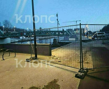 На Философском мосту в Калининграде частично демонтировали покрытие и ограничили проход