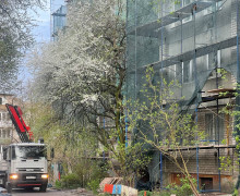 В Калининграде начался ремонт дома 1969 года на проспекте Мира