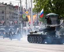 На площади Победы в Калининграде прошёл парад в честь 81-й годовщины Победы