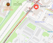 Массовое ДТП в центре Калининграда у Морского бизнес-центра