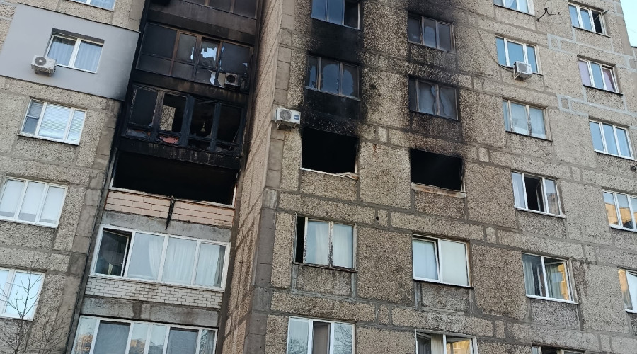 Последствия ночного возгорания на улице Инженерной