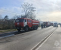 В Гвардейском округе произошел пожар, уничтоживший крышу жилого дома