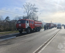В Гвардейском округе произошел пожар, уничтоживший крышу жилого дома