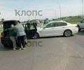В Холмогоровке на перекрёстке столкнулись Lada и BMW: трое пострадавших