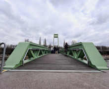 В Калининграде состоялось открытие пешеходного моста от парка «Юность» на остров Канта