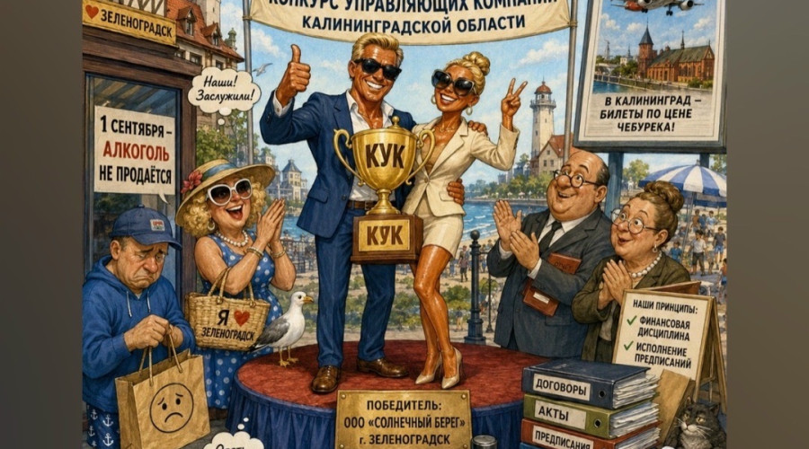 В Калининграде подвели итоги конкурса управляющих компаний и напомнили о запрете продажи алкоголя 1 сентября