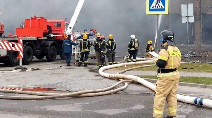 Открытое горение ликвидировано в торговом центре «Гиант» в Калининграде