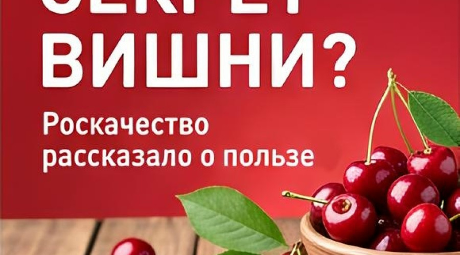 Роскачество рассказало о полезных свойствах вишни