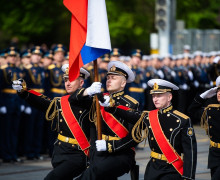 На площади Победы в Калининграде прошёл парад в честь 81-й годовщины Победы