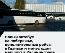 С 12 и 16 июня меняется расписание автобусов в Калининградской области