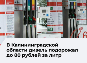 В Калининградской области зафиксирован рост цен на автомобильное топливо