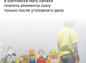 Жительница Балтийска начала платить алименты после возбуждения уголовного дела