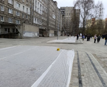 Ремонт двора на набережной Трибуца в Калининграде завершён