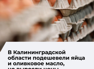 Калининградстат представил данные об изменении цен на продукты в регионе