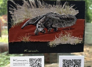 В Калининградском зоопарке похитили вышитую картину с муравьедом