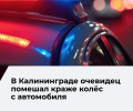 В Калининграде задержаны подозреваемые в попытке кражи колёс с автомобиля Mercedes