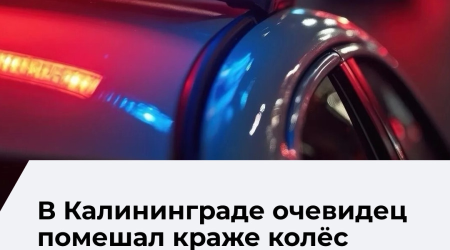 В Калининграде задержаны подозреваемые в попытке кражи колёс с автомобиля Mercedes