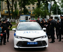 На площади Победы в Калининграде отметили 308-летие МВД