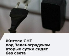 СНТ «Прибой» под Зеленоградском осталось без света вторые сутки
