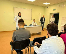 В Детской областной больнице провели учения по приёму пострадавших при ЧС