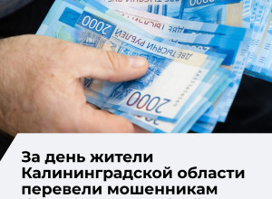 Двое жителей Калининградской области перевели мошенникам более 4 млн рублей