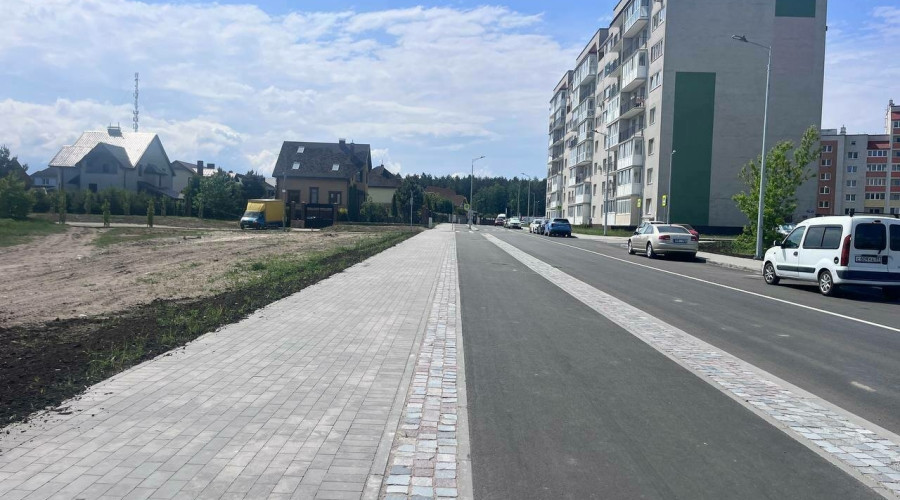 В Калининграде завершили строительство нового участка Тихоокеанской с учётом интересов всех участников движения