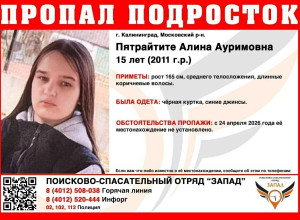 В Калининграде разыскивают 15-летнюю школьницу, пропавшую сутки назад