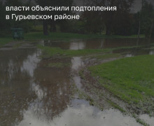Власти Гурьевского района назвали возможные причины подтопления посёлков