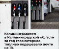 В Калининградской области зафиксировали снижение цен на газомоторное топливо в первом квартале 2026 года