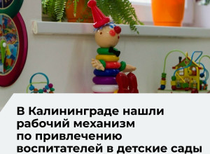 В Калининграде планируют сохранить льготу для мам-воспитателей детских садов