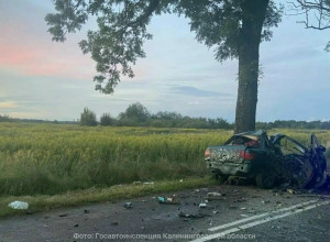 Смертельное ДТП в Черняховском районе: 22-летний водитель погиб после столкновения с деревом