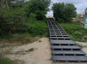 На Куршской косе обновили 53-метровый участок настила на экотропе «Высота Эфа»
