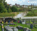 В Яблоневке после ливней вода затопила поля и подошла к частным участкам