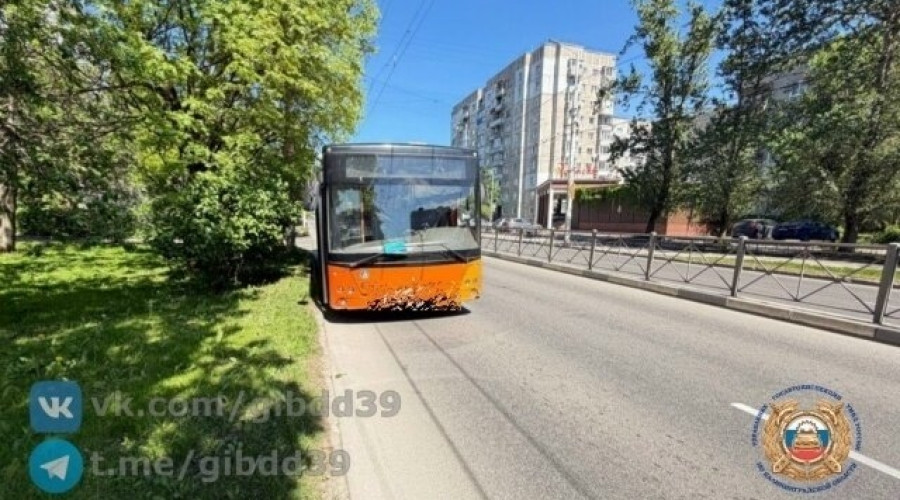 В Калининграде мать и дочь пострадали при падении в резко затормозившем автобусе
